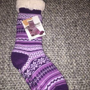 Snoozies! Long Sherpa-lined socks